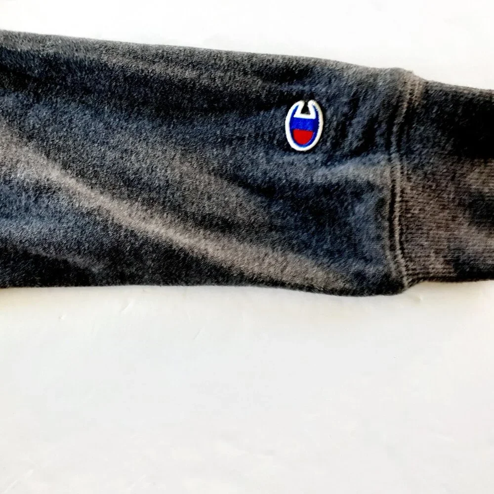 Champion Boys Hoodie Gray Pullover Sweatshirt Medium